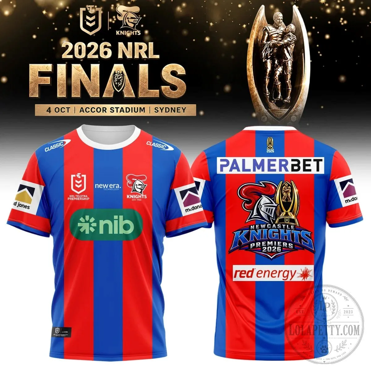 Newcastle Knights 2026 NRL Finals Premiership Rugby Football Jersey