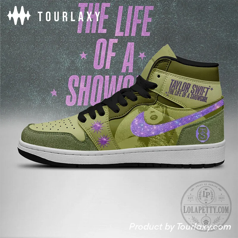 High Top Sneakers Featuring Taylor Swift's The Life of a Showgirl Design 8 High Top Sneakers Featuring Taylor Swift