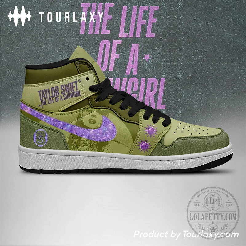 High Top Sneakers Featuring Taylor Swift's The Life of a Showgirl Design 9 High Top Sneakers Featuring Taylor Swift