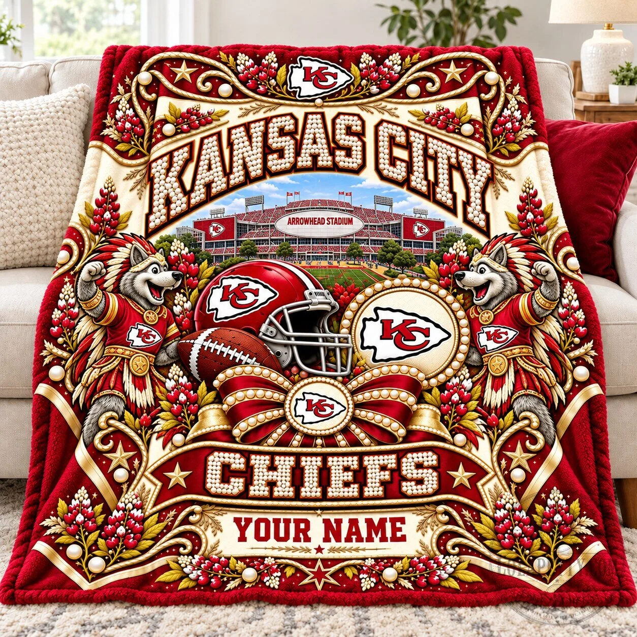 Kansas City Chiefs Football Team Super Bowl Champions Blanket 5 Kansas City Chiefs Football Team Super Bowl Champions Blanket