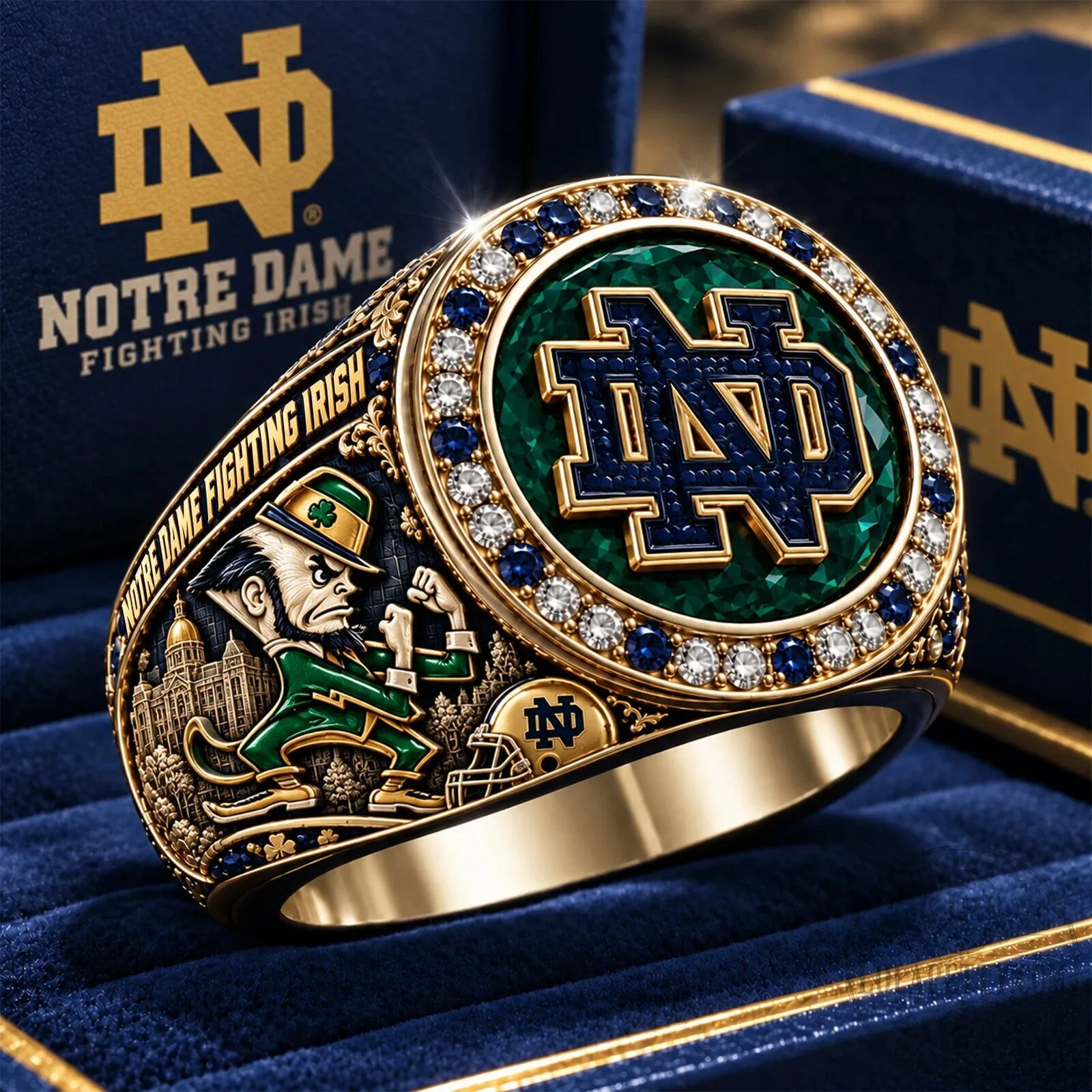 Notre Dame Fighting Irish Football National Championship Ring