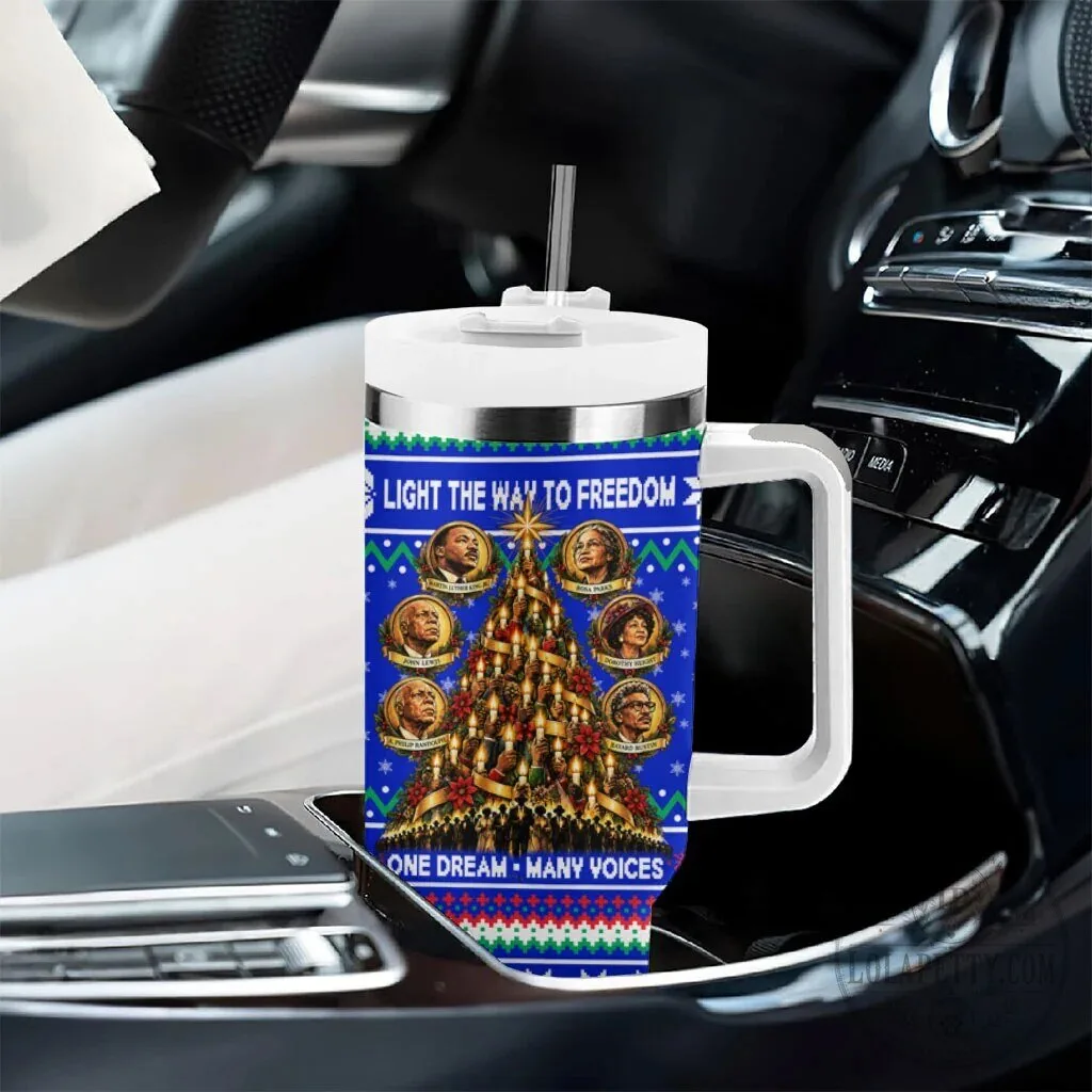 Civil Rights Leaders Christmas Holiday Ugly Sweater Pattern Tumbler With Handle 13 Civil Rights Leaders Christmas Holiday Ugly Sweater Pattern Tumbler With Handle