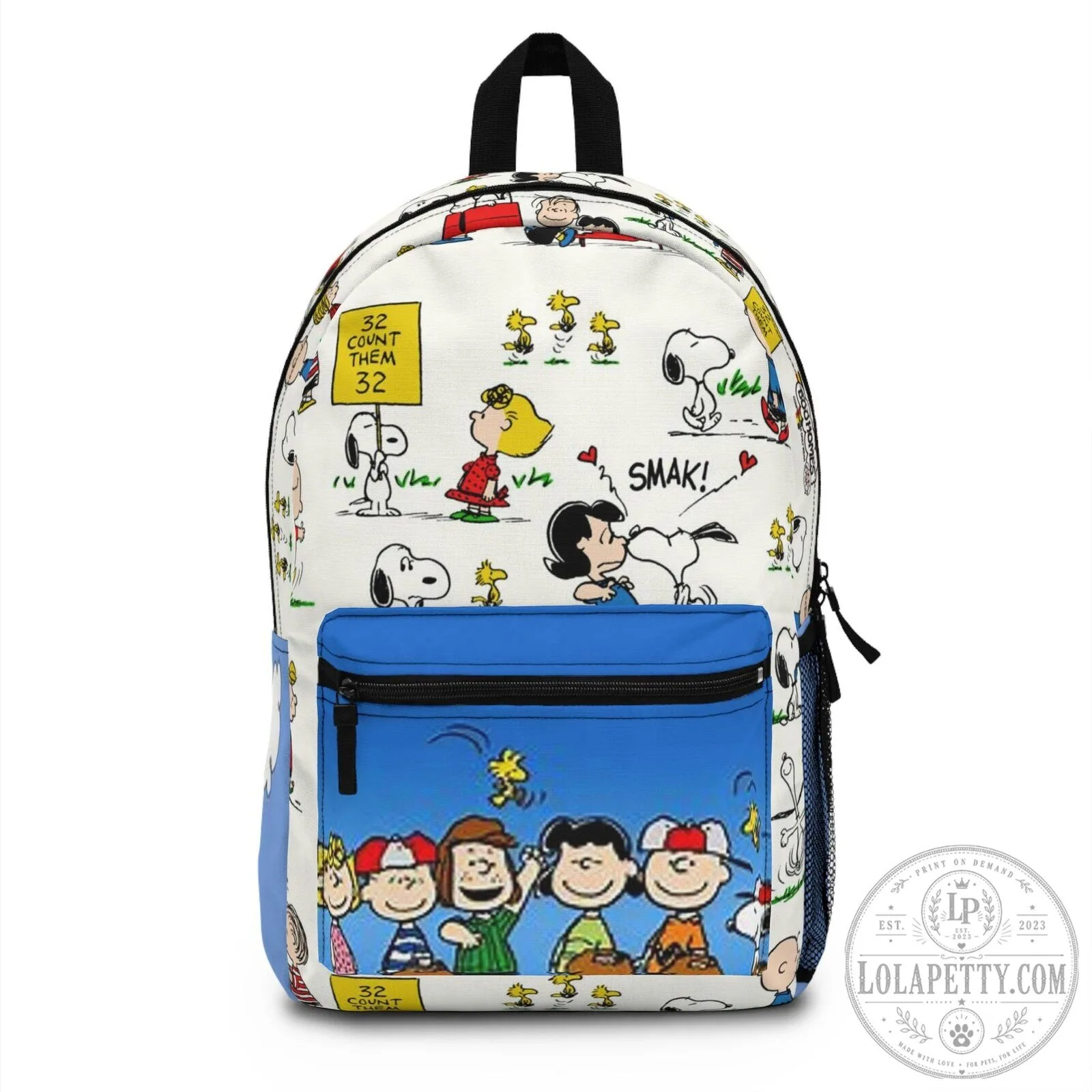 Snoopy and Friends Peanuts Comic Strip Design School Backpack 1 Snoopy and Friends Peanuts Comic Strip Design School Backpack