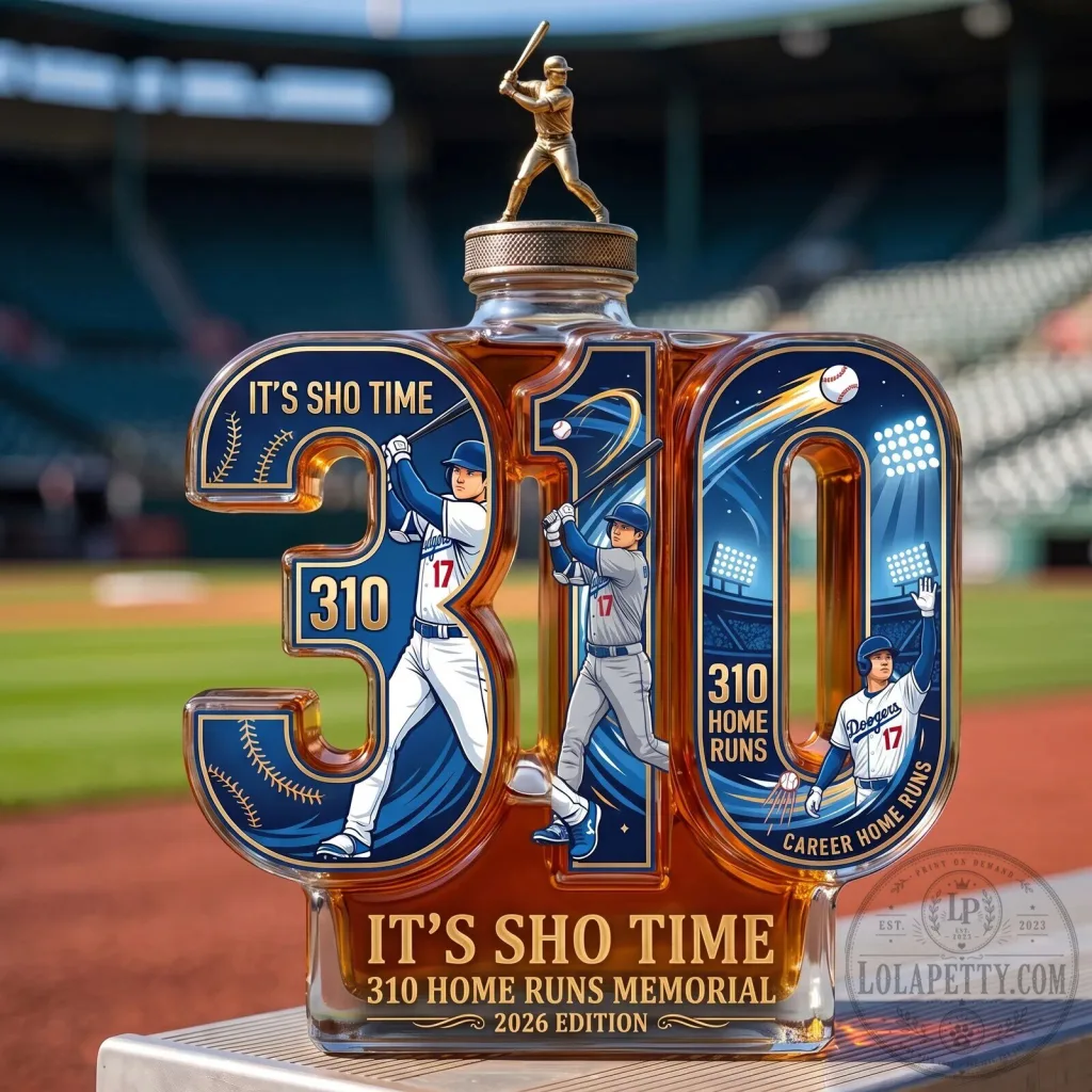 Shohei Ohtani 310 Home Runs Memorial Sculpted Glass Decanter Shohei Ohtani 310 Home Runs Memorial Sculpted Glass Decanter