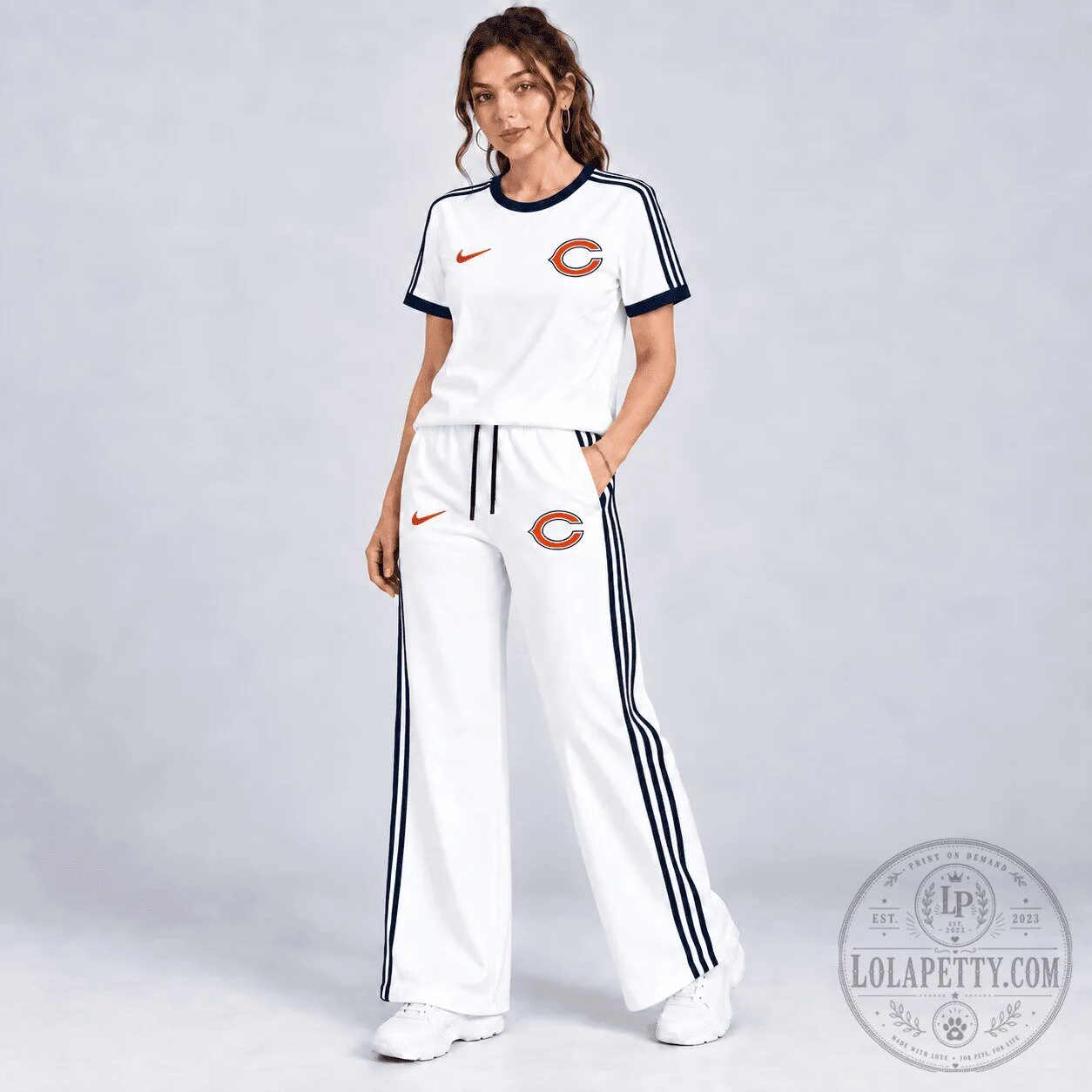 Chicago Bears Shirt and Pants Set for Women, National Football League Fan Apparel