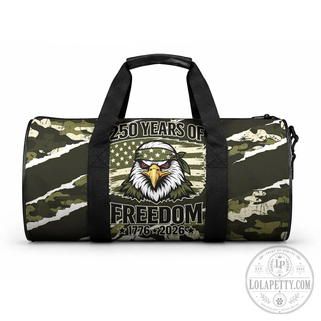 United States 250th Anniversary Freedom Eagle Camouflage Duffle Bag