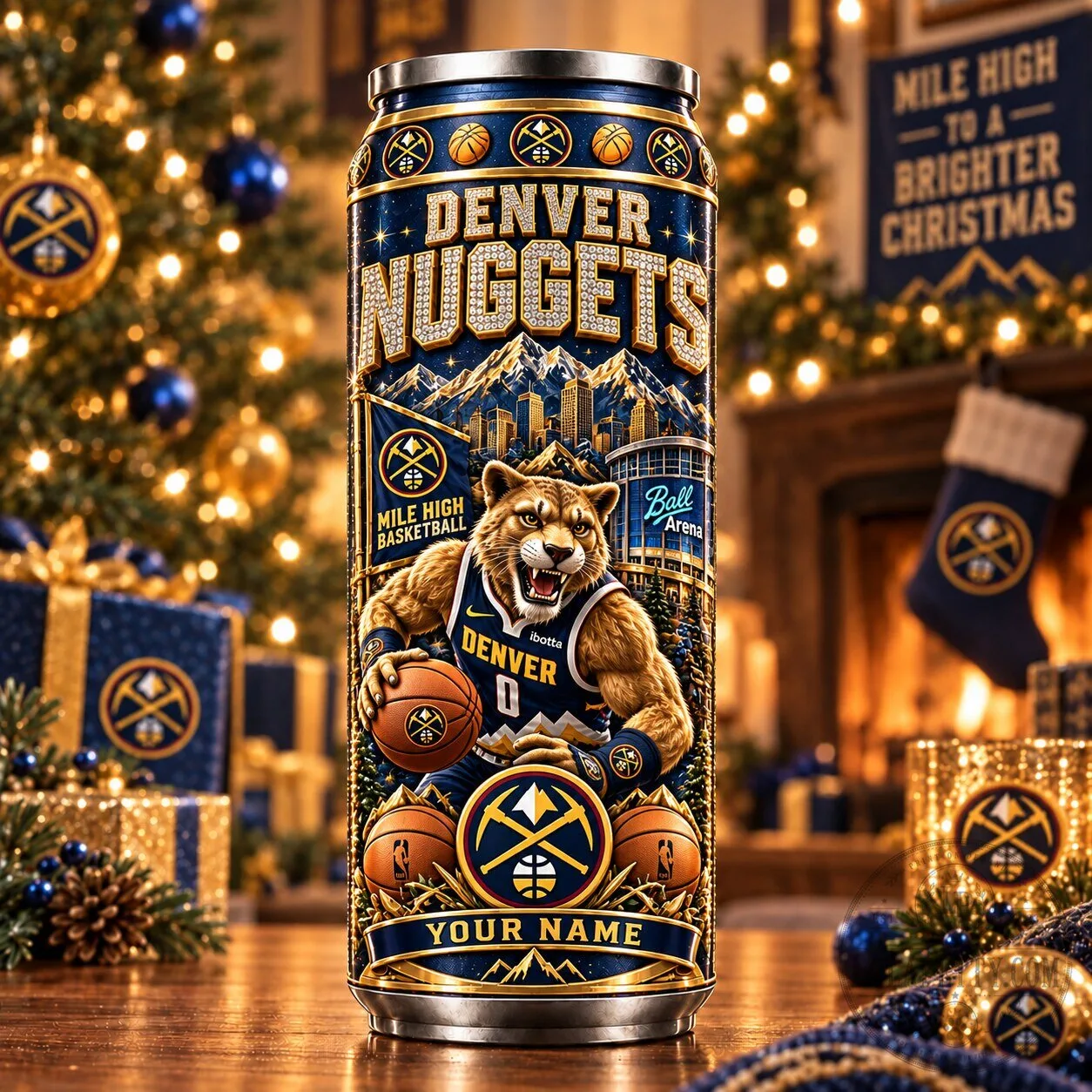 Denver Nuggets NBA Basketball Team Personalized Can Tumbler