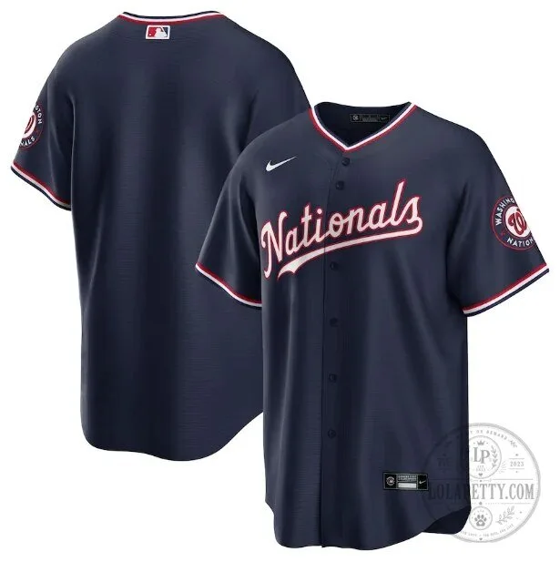 Washington Nationals Nike Navy Blue Baseball Jersey