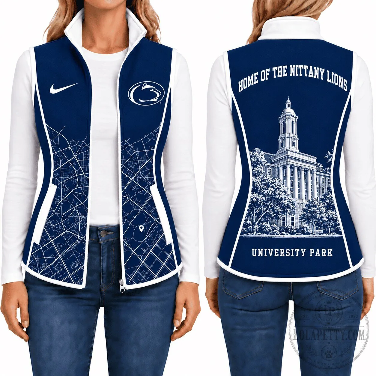 Penn State Nittany Lions Women's Full-Zip Vest Jacket