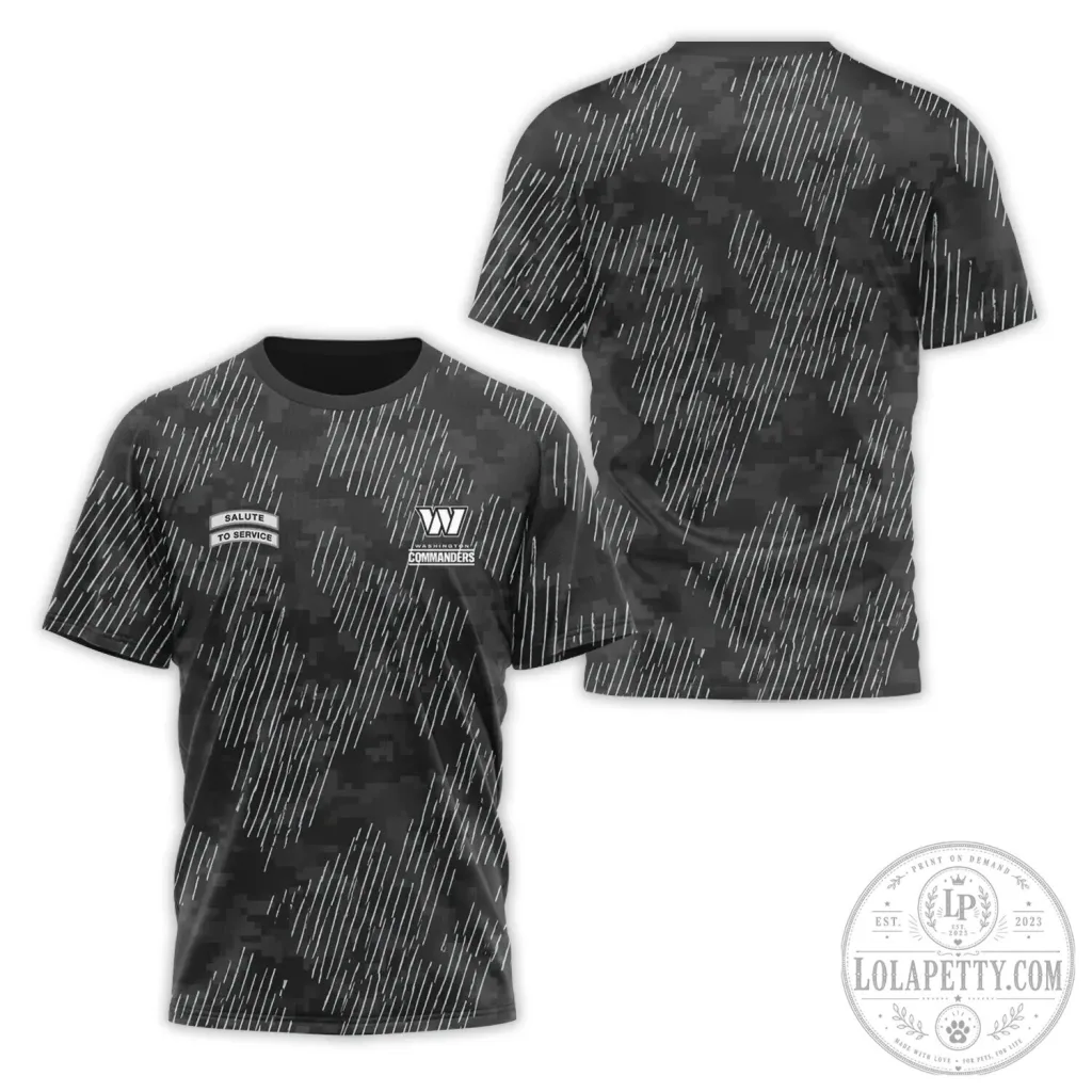 Washington Commanders Salute To Service Digital Camo Pattern T-Shirt Washington Commanders Salute To Service Digital Camo Pattern T-Shirt