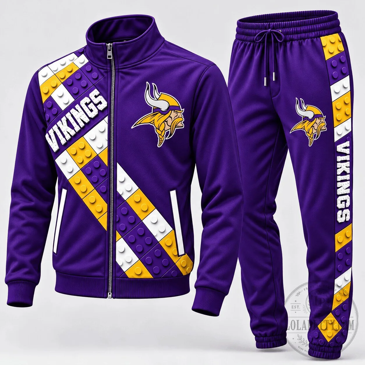 Minnesota Vikings Lego Block Fusion Tracksuit Set