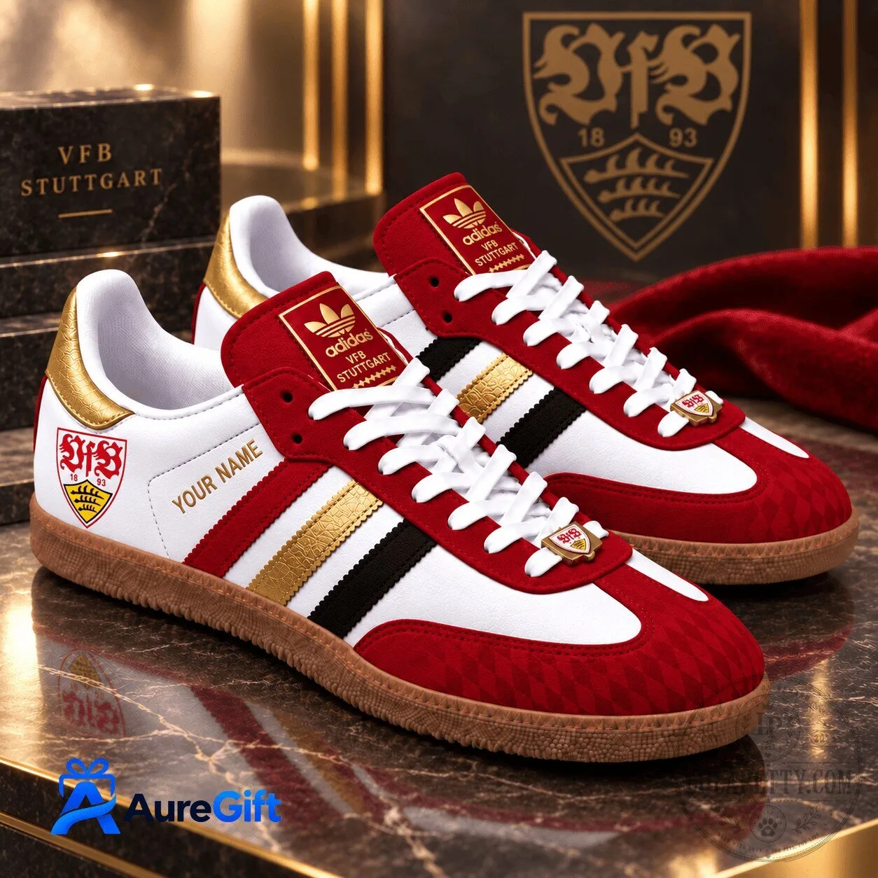 VfB Stuttgart Bundesliga Personalized Name Samba Shoes