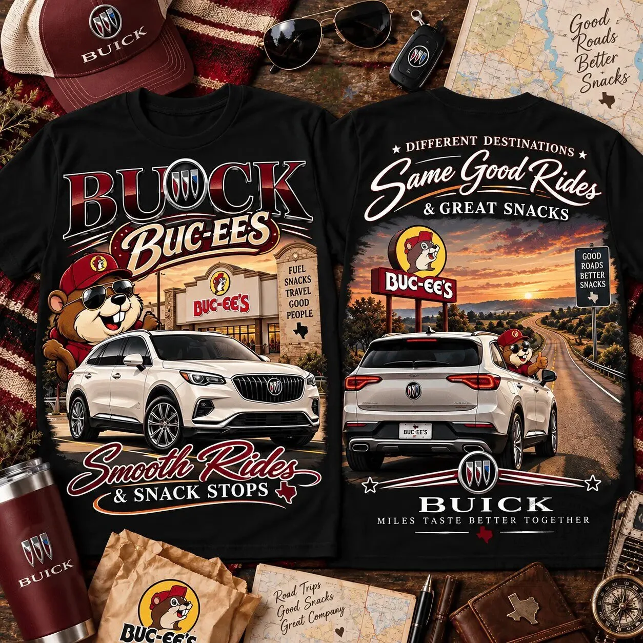 Buick Buc-ee’s Smooth Ride Road Trip Shirt for Car Enthusiasts and Fans