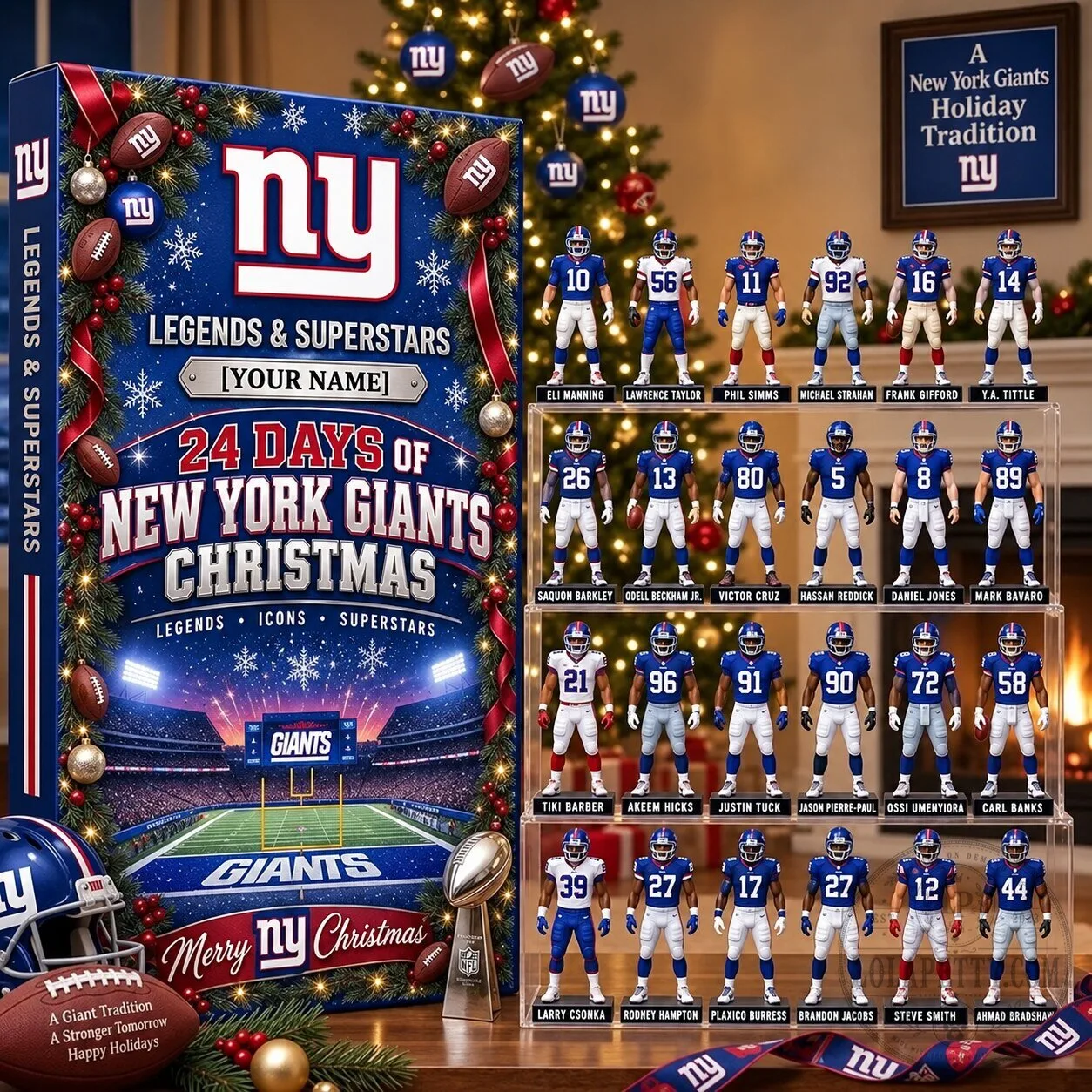 New York Giants NFL Football Christmas Advent Calendar