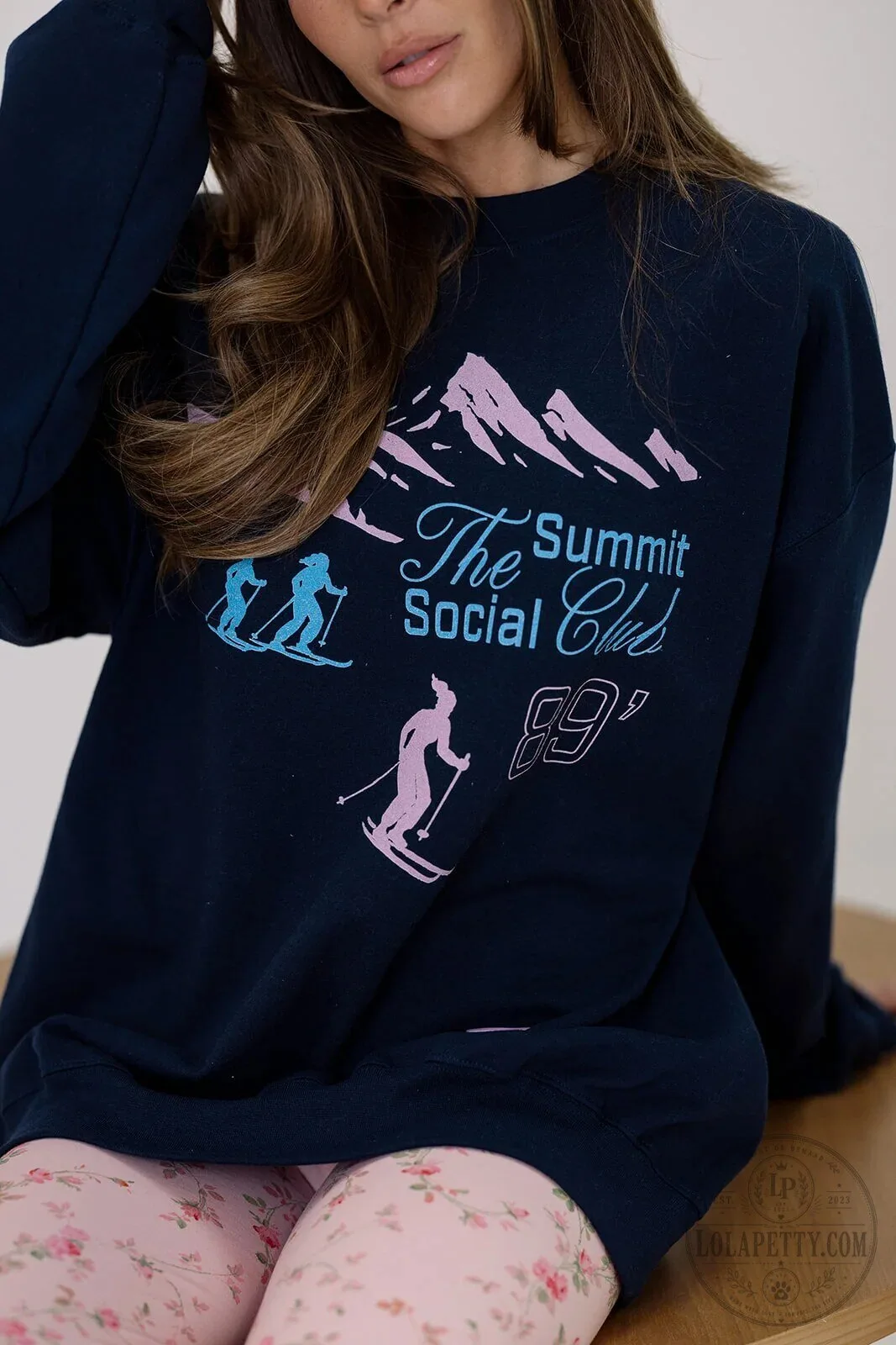 The Summit Social Club Skiing Mountain Winter Sports Sweatshirt 3 The Summit Social Club Skiing Mountain Winter Sports Sweatshirt