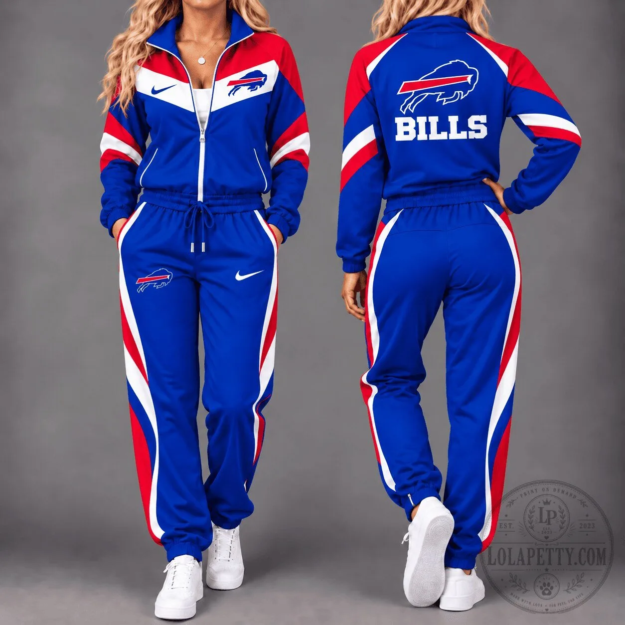 Buffalo Bills NFL Team Pride Full-Zip Tracksuit Set for Women