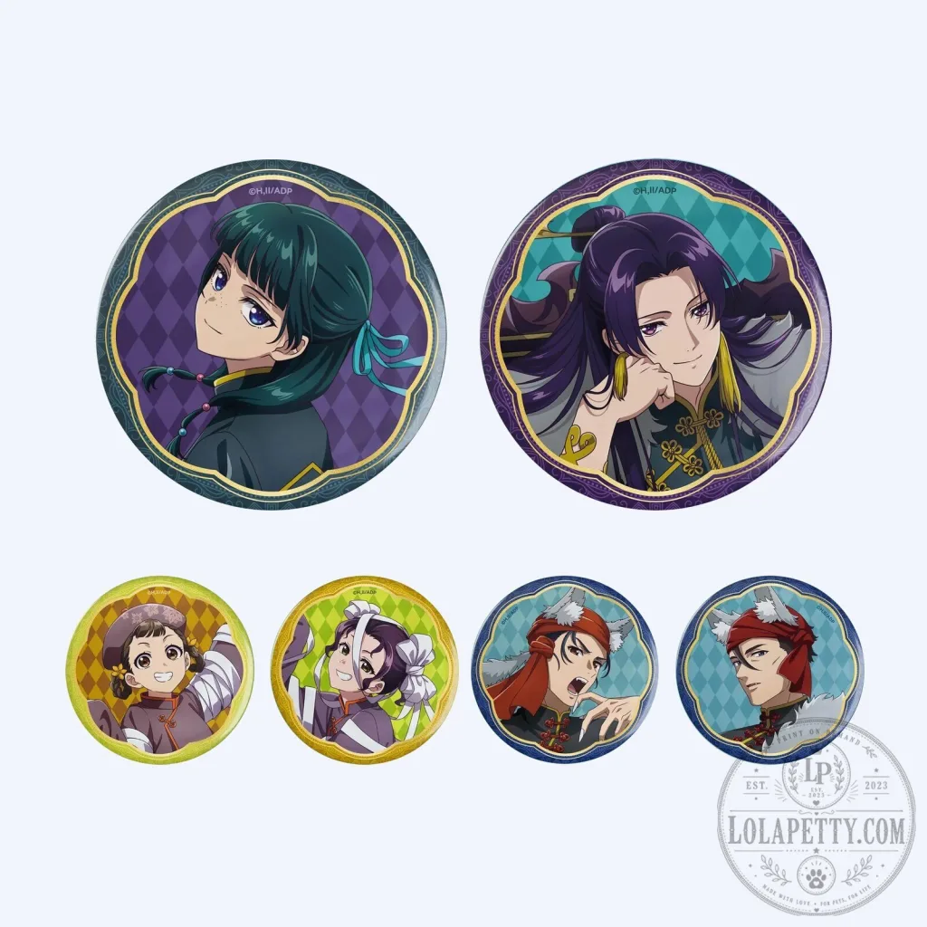 The Apothecary Diaries Anime Character Halloween Collectible Pin Badge Set The Apothecary Diaries Anime Character Halloween Collectible Pin Badge Set