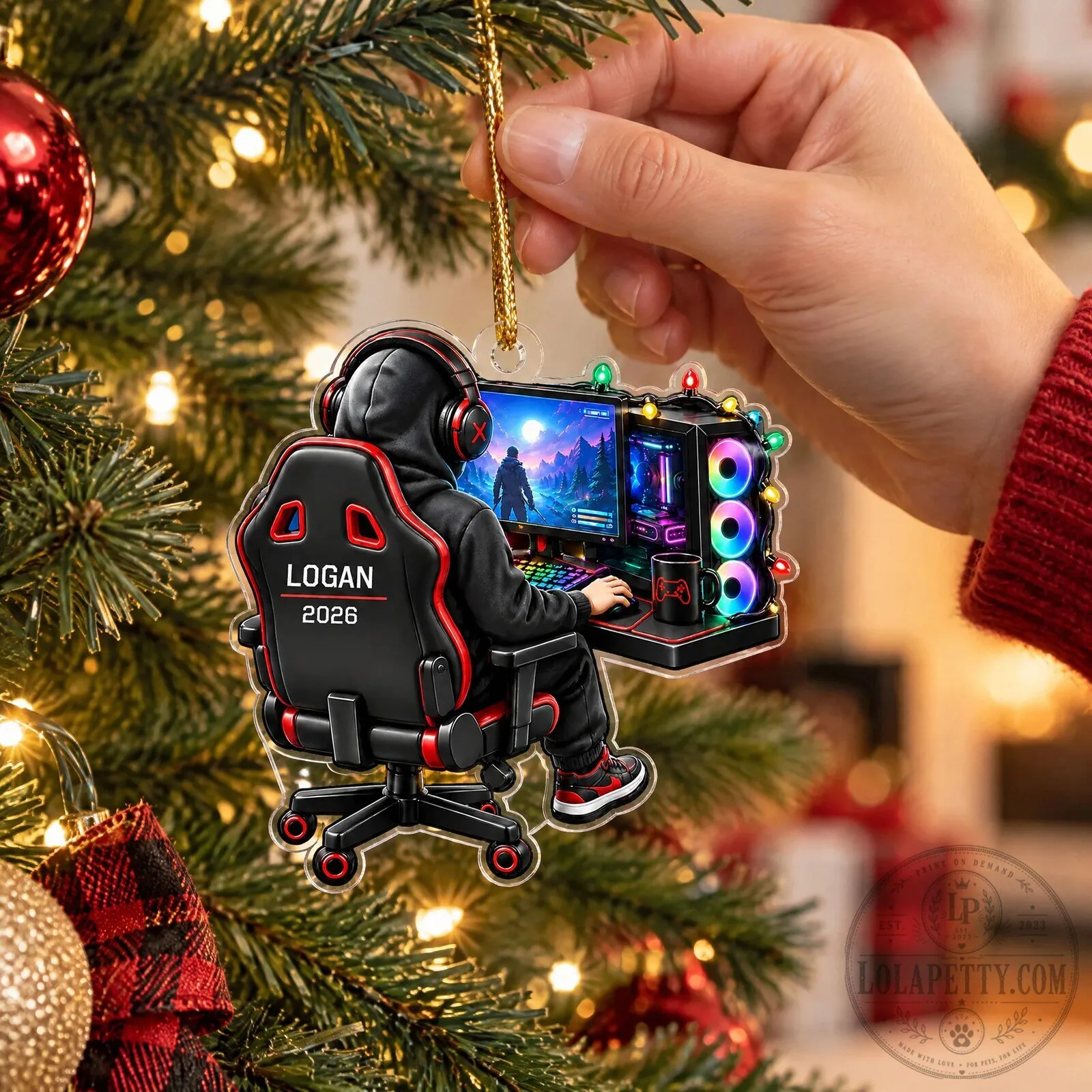 Personalized Gamer Christmas Tree Ornament 10 Personalized Gamer Christmas Tree Ornament