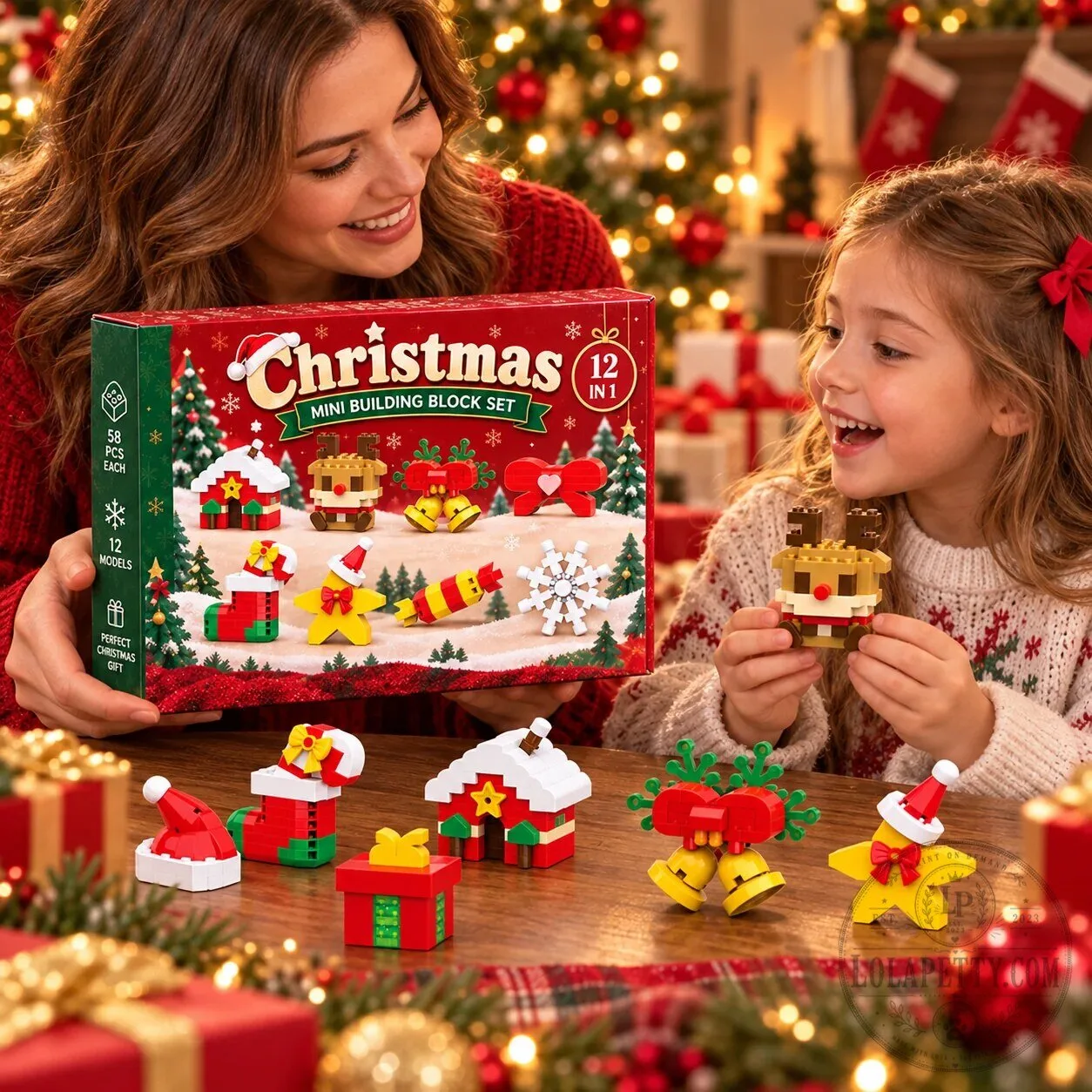 Christmas Mini Building Block Set Holiday Brick Ornaments and Decor 9 Christmas Mini Building Block Set Holiday Brick Ornaments and Decor