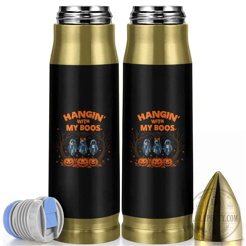 Halloween Hanging With My Boos Funny Ghost Pumpkin Bullet Tumbler 3 Halloween Hanging With My Boos Funny Ghost Pumpkin Bullet Tumbler